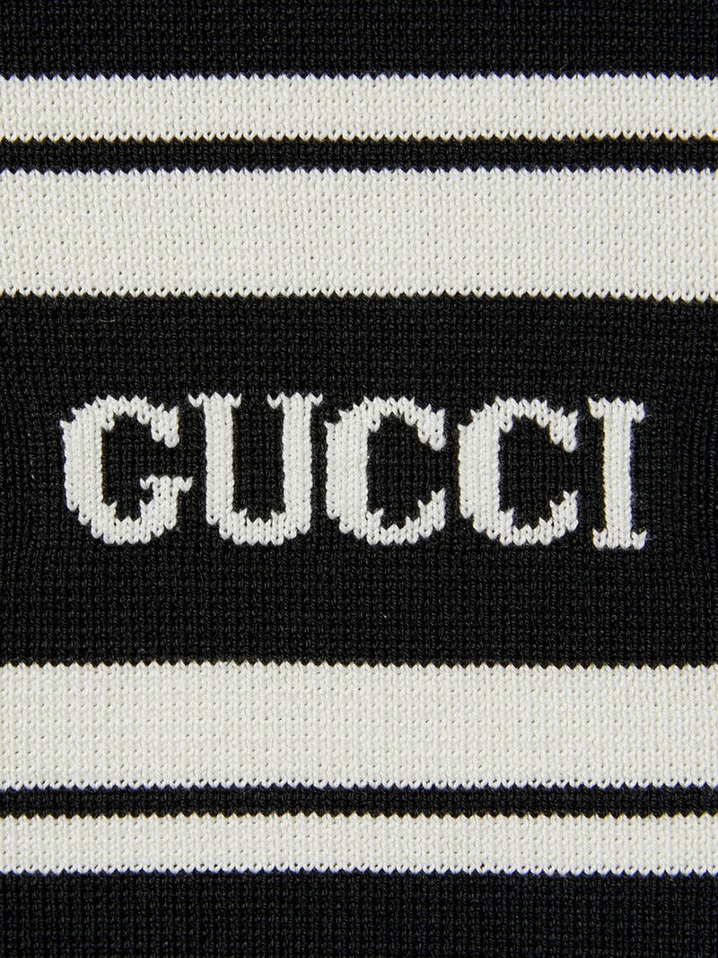 Gucci SILK AND COTTON SWEATER WITH INTARSIA Size US S / EU 44-46 / 1 - 6 Thumbnail