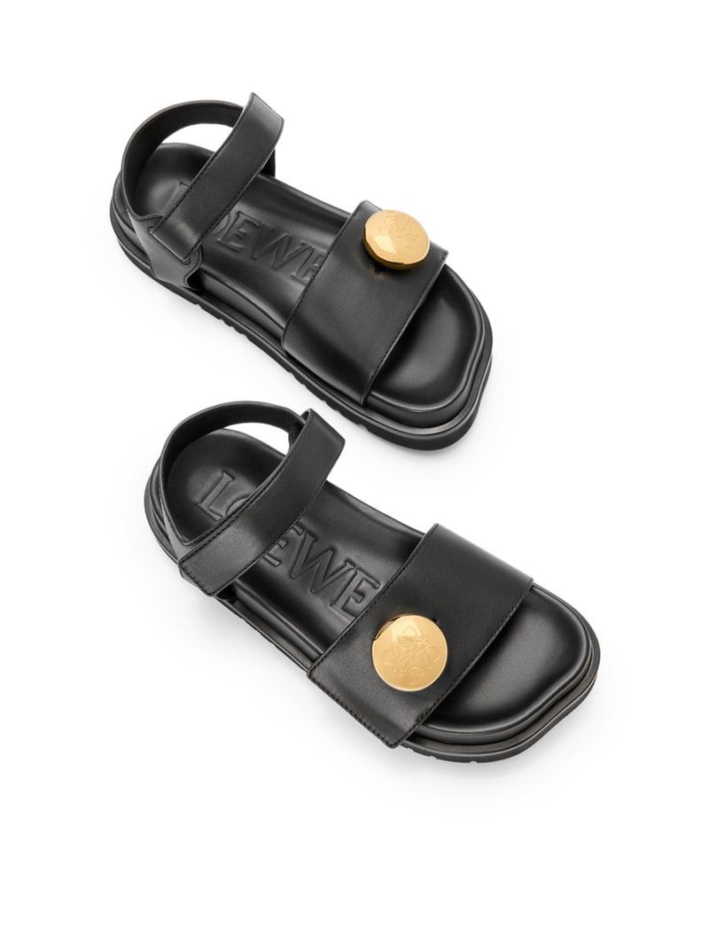 Loewe PEBBLE SANDALS WITH SOFT CALFSKIN FUSSBETT SOLE Size US 10 / IT 40 - 4 Thumbnail