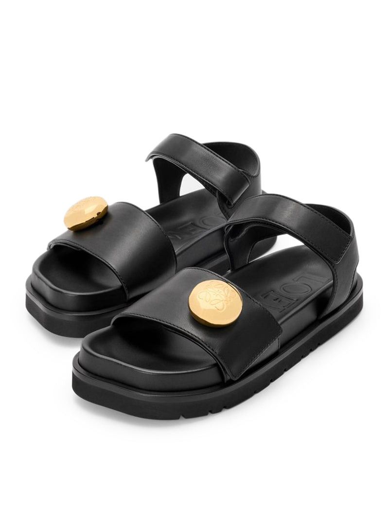 Loewe PEBBLE SANDALS WITH SOFT CALFSKIN FUSSBETT SOLE Size US 9 / IT 39 - 3 Thumbnail