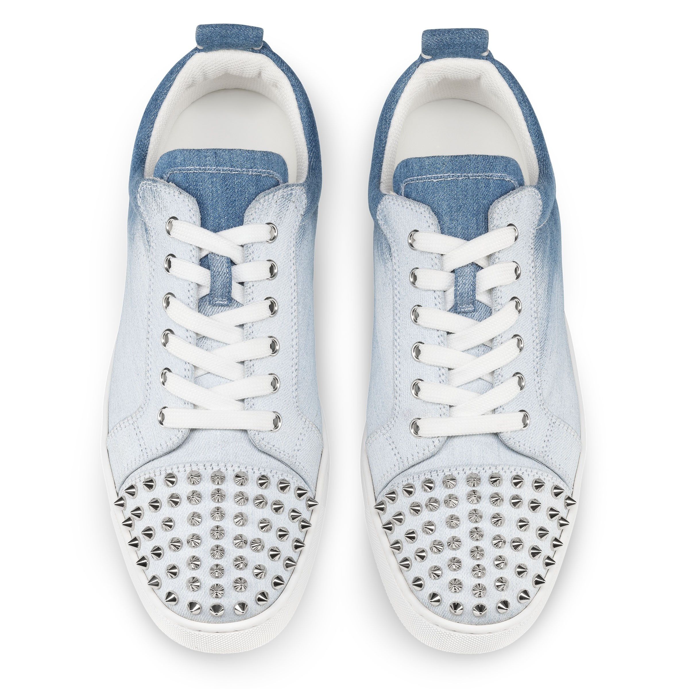Christian Louboutin louis junior spikes denim Size US 6 / EU 39 - 4 Thumbnail