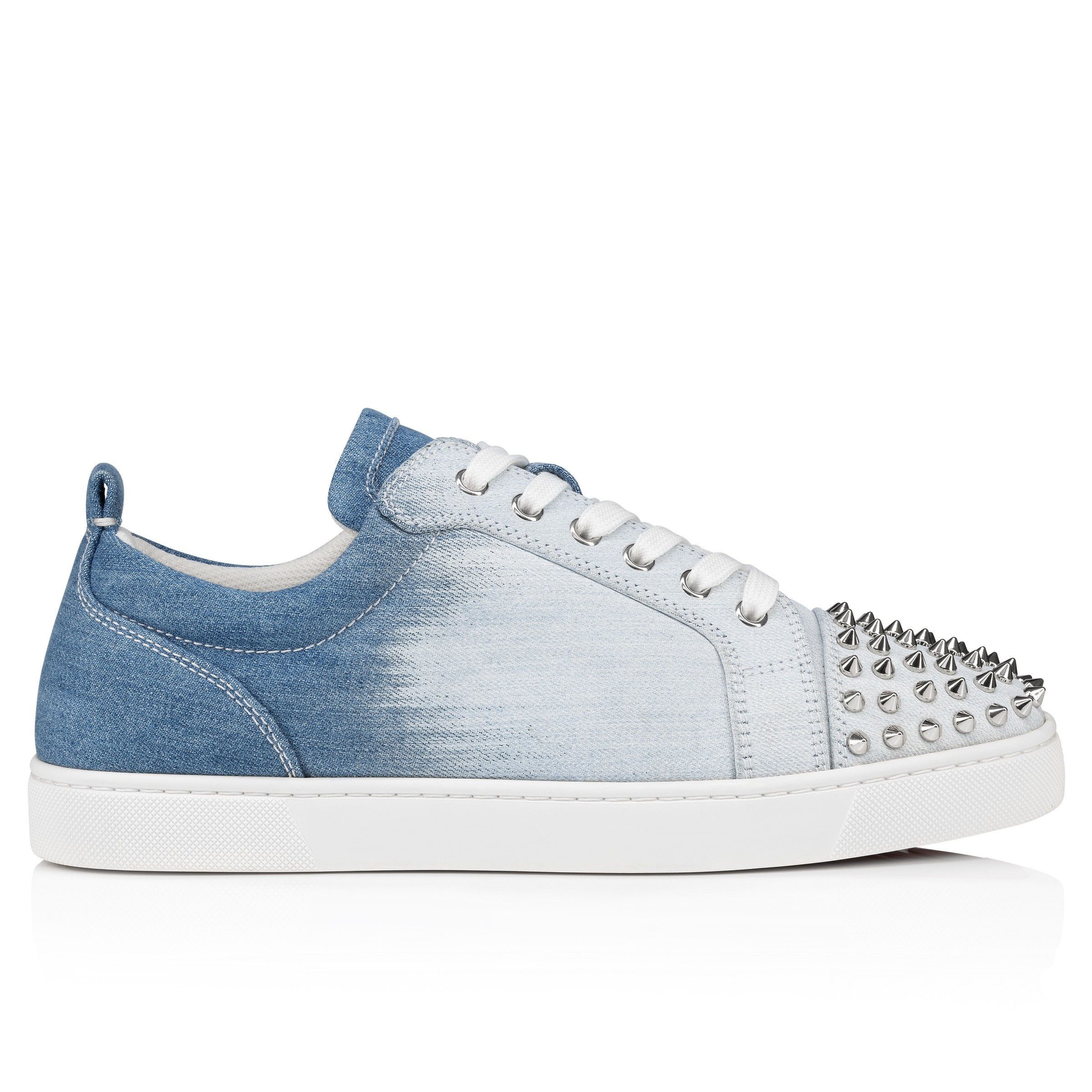 Christian Louboutin louis junior spikes denim Size US 13 / EU 46 - 2 Thumbnail