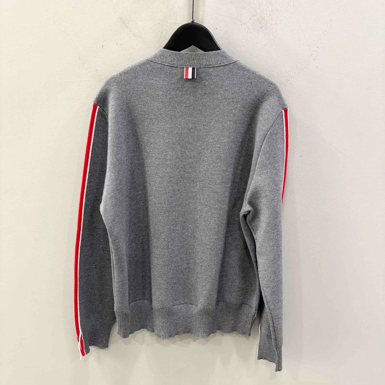 Thom Browne Thom Browne Classic Gray Cardigan Size US M / EU 48-50 / 2 - 2 Thumbnail