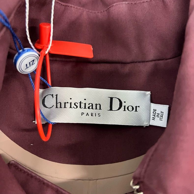 Dior Dior Burgundy Printed Lining Trench Coat Size US M / EU 48-50 / 2 - 5 Thumbnail