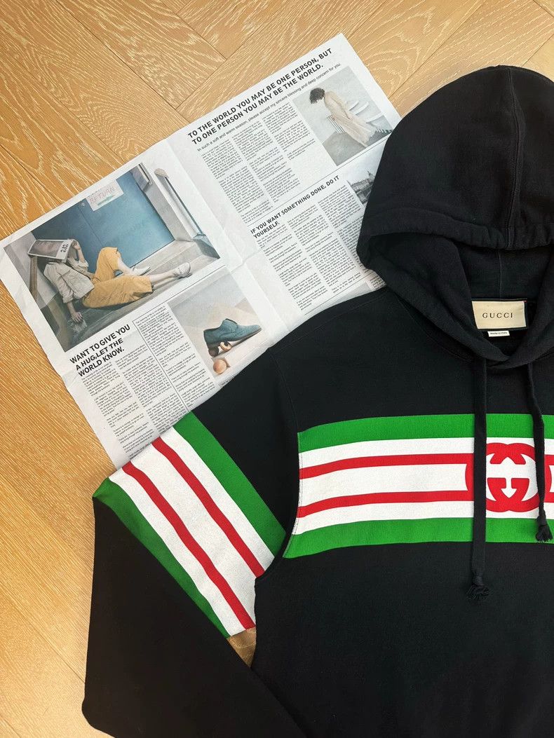 Gucci Gucci Interlocking G Print Hooded Sweatshirt Size US M / EU 48-50 / 2 - 6 Thumbnail