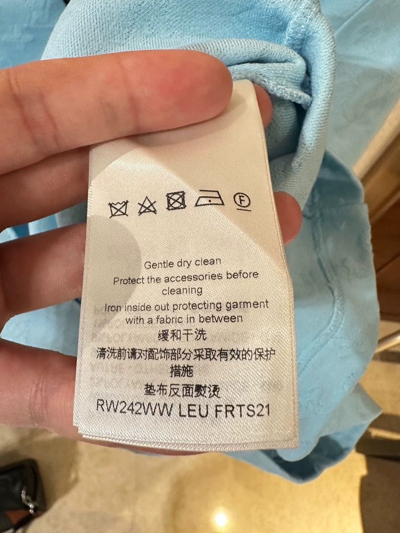Louis Vuitton Louis Vuitton Blue Monogram Short Sleeve Top Size US S / EU 44-46 / 1 - 5 Thumbnail