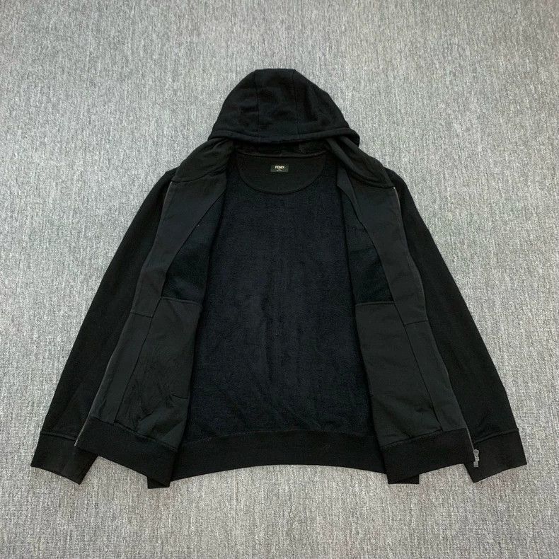 Fendi Fendi Black Monster Zip Hoodie Size US XL / EU 56 / 4 - 8 Thumbnail
