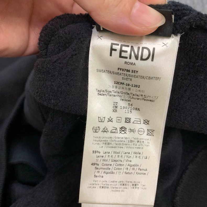 Fendi Fendi Black Monster Zip Hoodie Size US XL / EU 56 / 4 - 6 Thumbnail