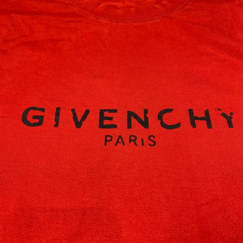 Givenchy Givenchy Red Logo Short Sleeve T-shirt Size US L / EU 52-54 / 3 - 5 Thumbnail