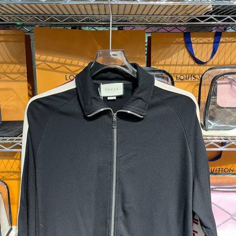 Gucci Gucci Black White Zip School Jacket Size US M / EU 48-50 / 2 - 3 Thumbnail