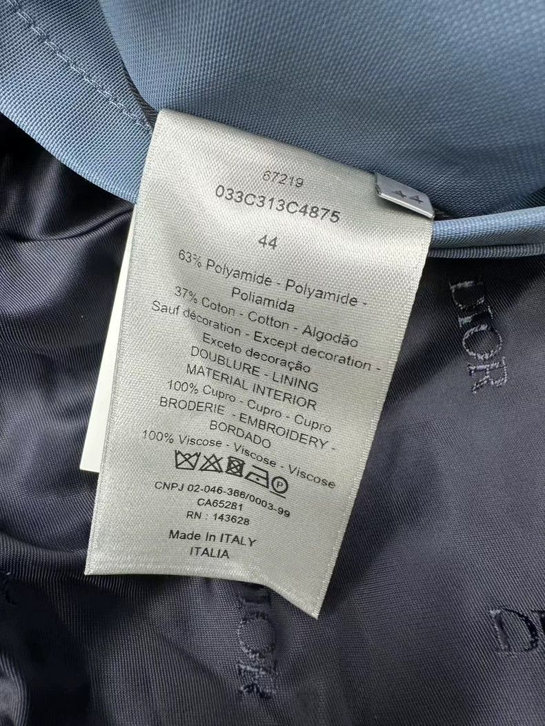 Dior Dior Embroidered Letter Trench Coat Size US L / EU 52-54 / 3 - 3 Thumbnail