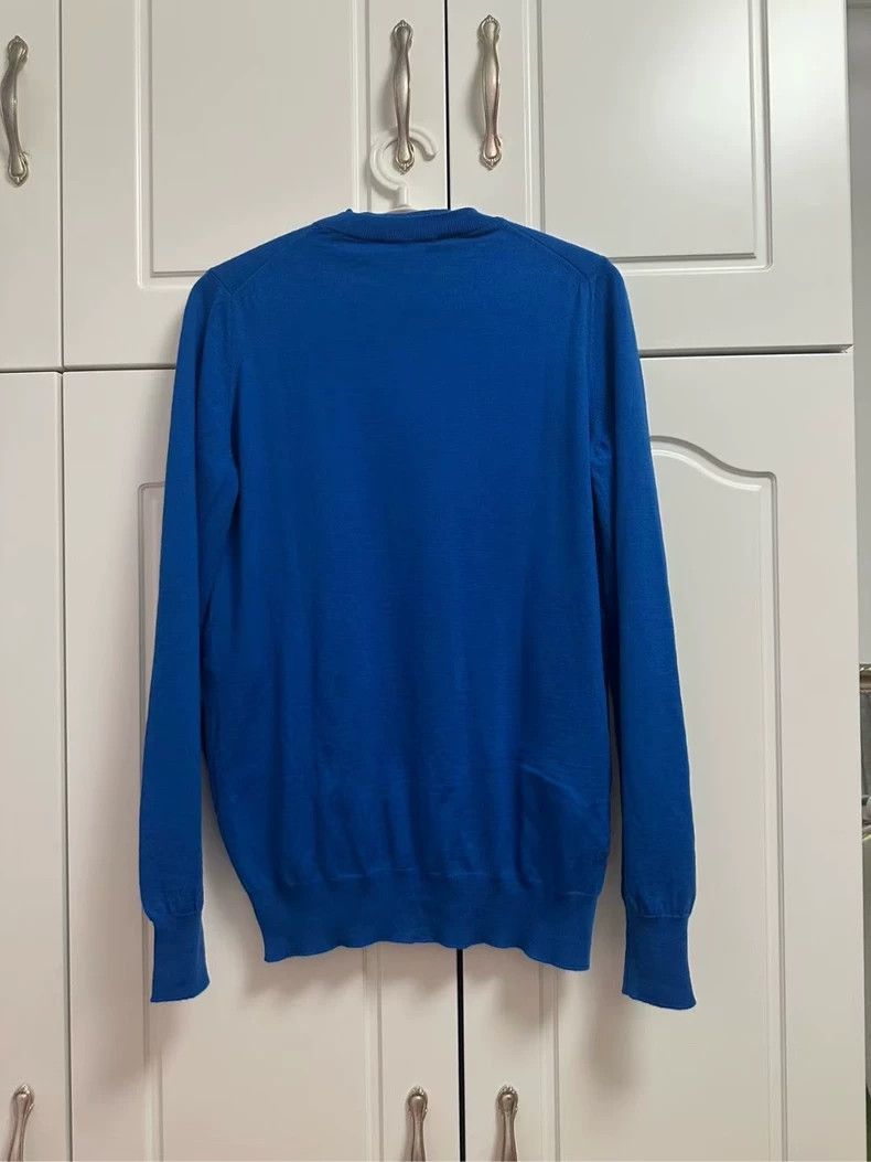 Celine Celine Blue Wool Mock Two-Piece Sweater Size US S / EU 44-46 / 1 - 2 Thumbnail