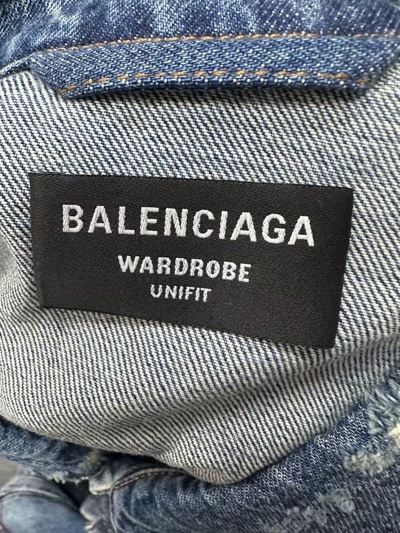 Balenciaga Balenciaga Graffiti Distressed Denim Jacket Size US L / EU 52-54 / 3 - 3 Thumbnail