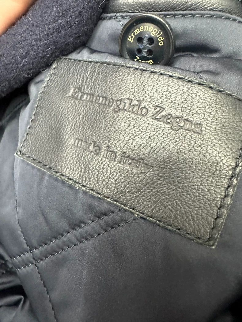 Ermenegildo Zegna Zegna Men's Wool Double-Breasted Coat Size US L / EU 52-54 / 3 - 4 Thumbnail