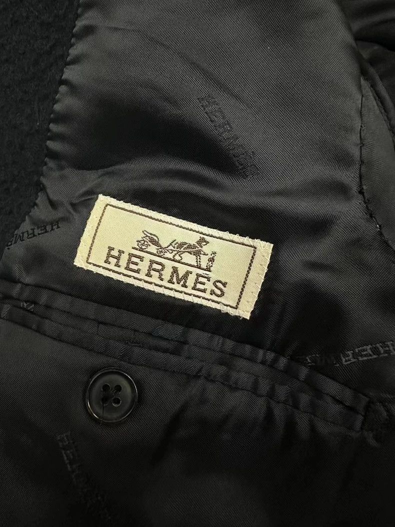 Hermes Hermes Teddy Cashmere Trench Coat Size US M / EU 48-50 / 2 - 2 Thumbnail