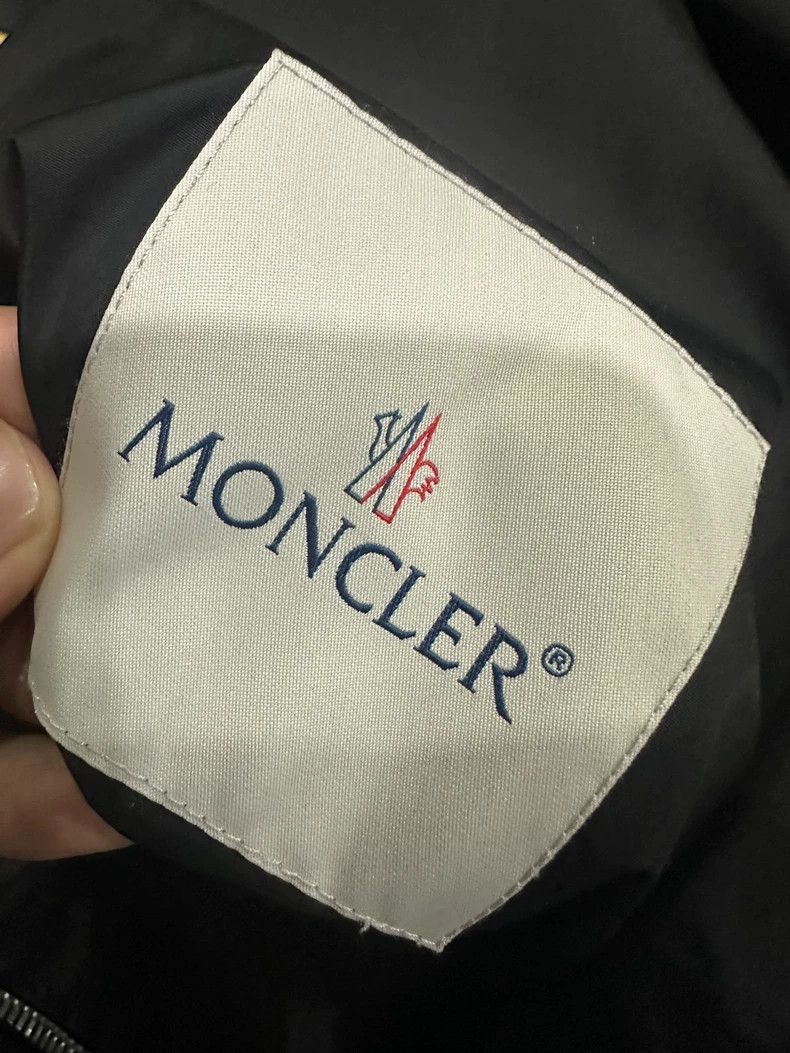 Moncler Moncler Black Leather Moto Jacket Size US L / EU 52-54 / 3 - 4 Thumbnail