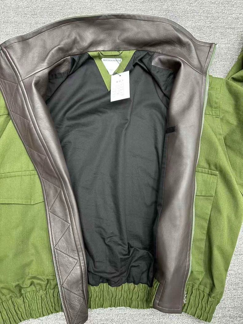 Bottega Veneta BV New Patchwork Leather Jacket Size US L / EU 52-54 / 3 - 4 Thumbnail