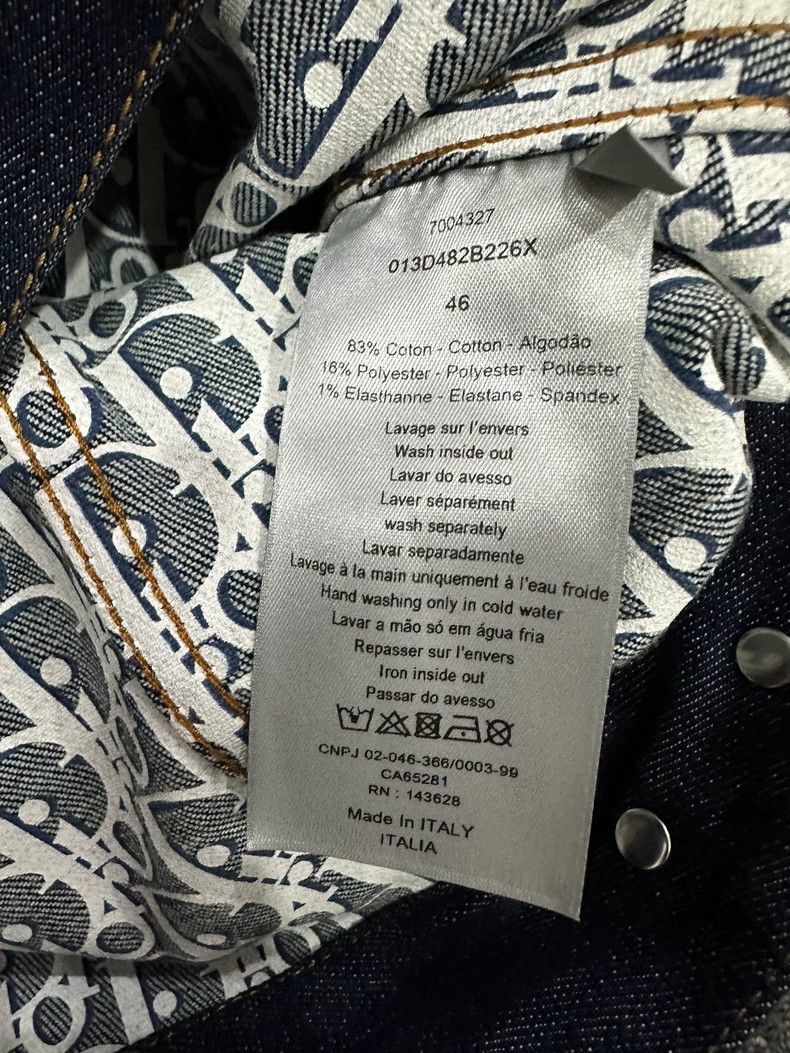 Dior Dior Denim Jacket with Printed Lining Size US M / EU 48-50 / 2 - 3 Thumbnail