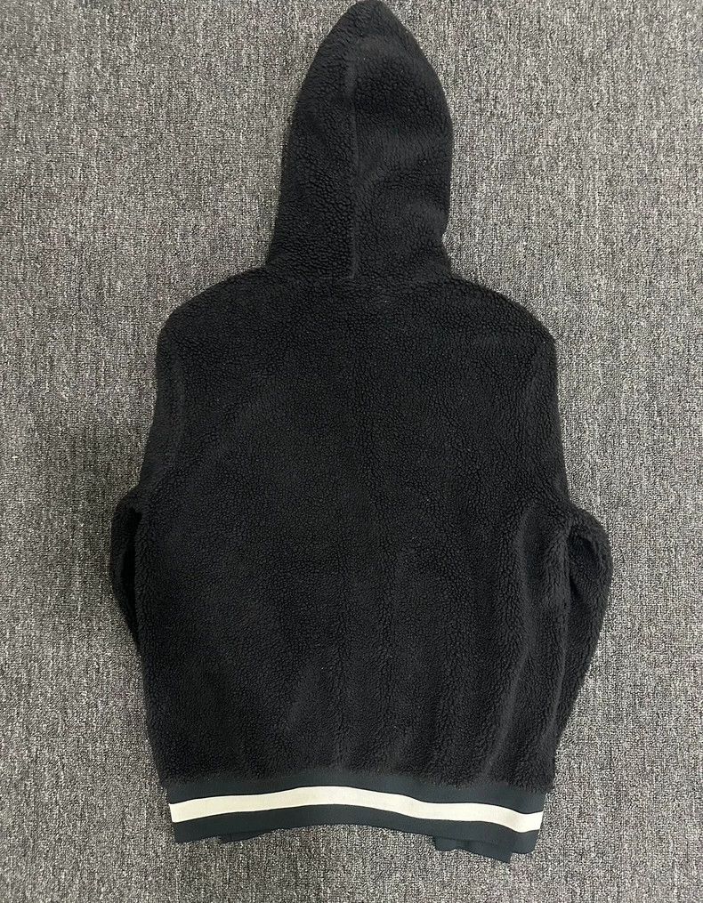 Moncler Moncler Black Teddy Fleece Hoodie Size US L / EU 52-54 / 3 - 2 Thumbnail