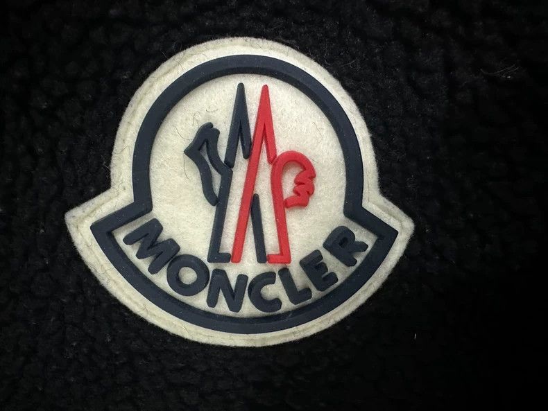 Moncler Moncler Black Teddy Fleece Hoodie Size US L / EU 52-54 / 3 - 3 Thumbnail