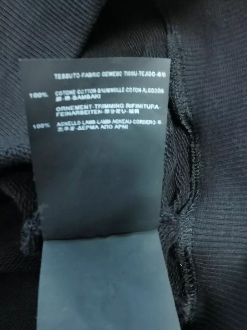 Hedi Slimane Saint Laurent SLP Leather Shoulder Sweatshirt Size US S / EU 44-46 / 1 - 6 Thumbnail
