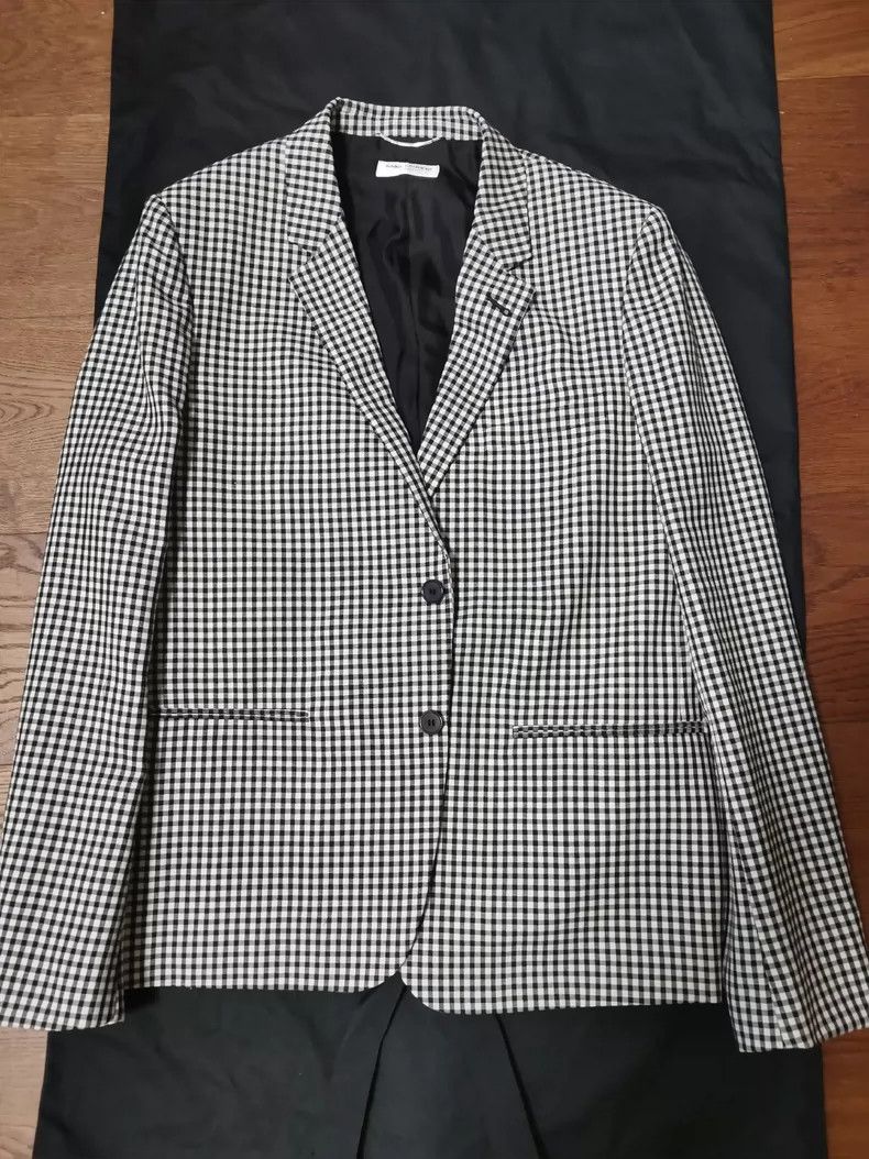 Saint Laurent Paris Saint Laurent Paris Houndstooth Blazer Size US L / EU 52-54 / 3 - 3 Thumbnail