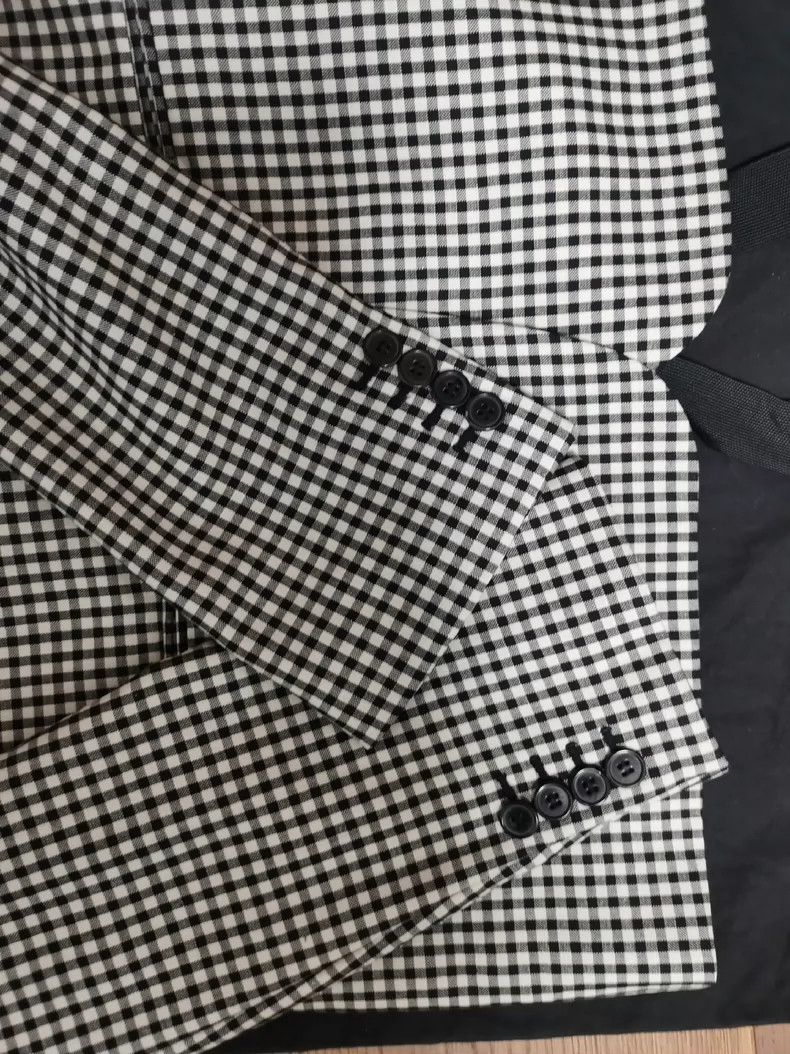 Saint Laurent Paris Saint Laurent Paris Houndstooth Blazer Size US L / EU 52-54 / 3 - 6 Thumbnail