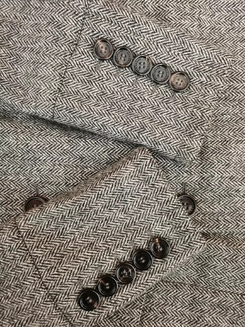 Burberry Burberry Prorsum Gray Herringbone Coat Size US M / EU 48-50 / 2 - 6 Thumbnail