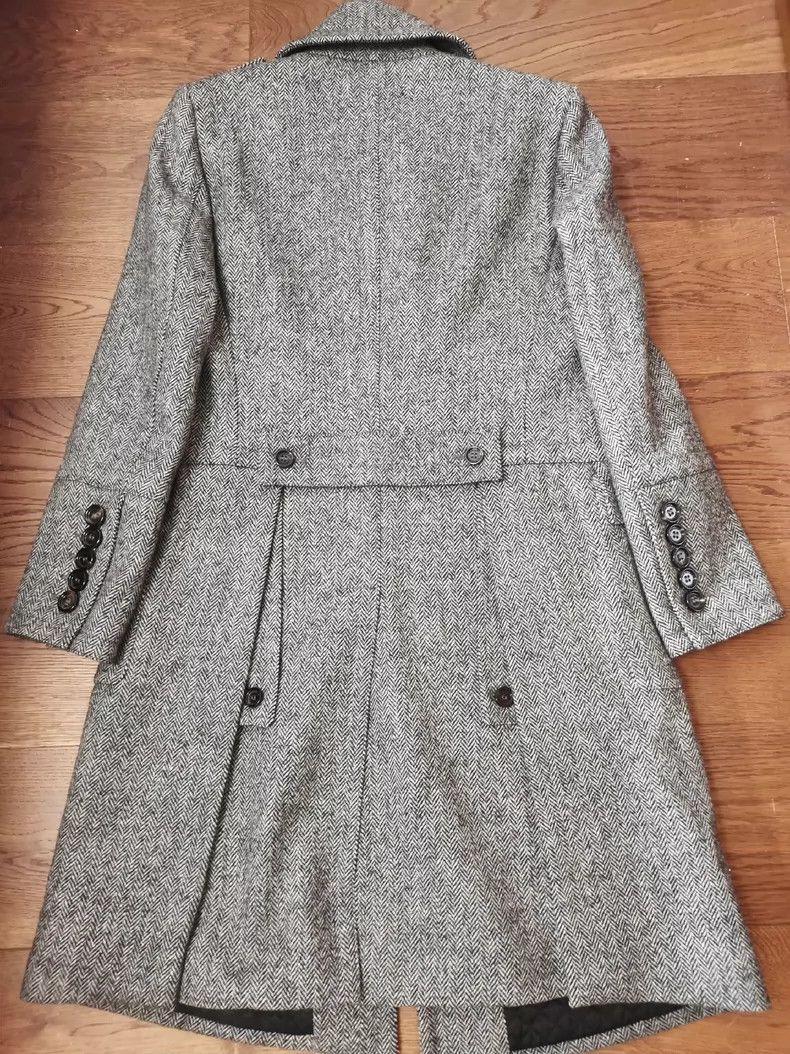 Burberry Burberry Prorsum Gray Herringbone Coat Size US M / EU 48-50 / 2 - 3 Thumbnail