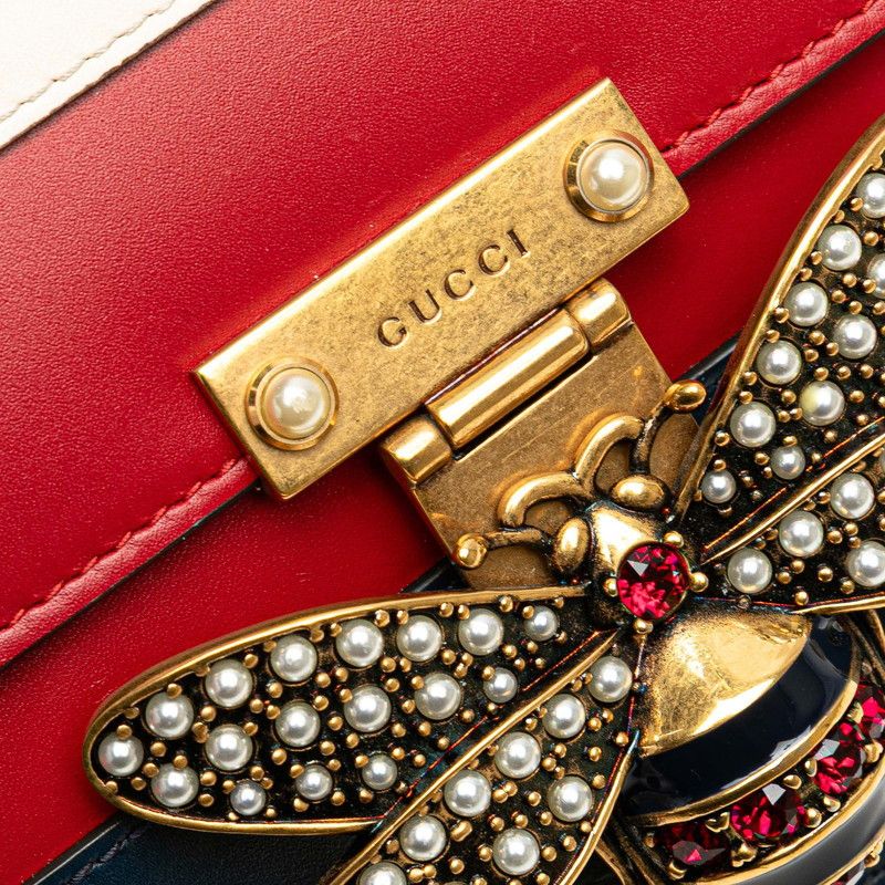 Gucci Gucci Gucci Queen Margaret Bee Leather Shoulder Bag Leather Shoulder Bag 476542 Size ONE SIZE - 5 Thumbnail