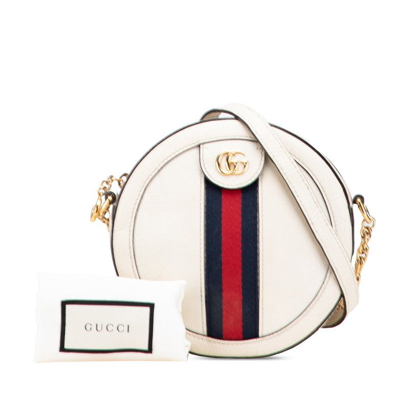 Gucci Gucci Gucci Ophidia Leather Shoulder Bag Leather Shoulder Bag 550618 Size ONE SIZE - 10 Thumbnail