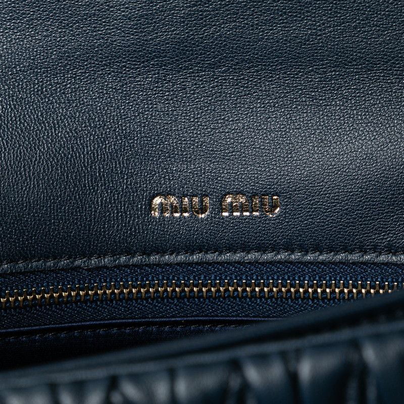 Miu Miu Miu Miu Miu Miu Matelassé Leather 2way Bag Leather Shoulder Bag 5BA094 Size ONE SIZE - 6 Thumbnail