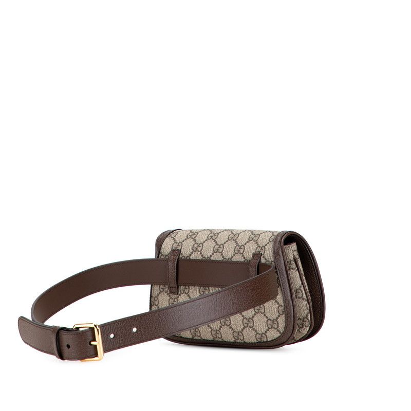 Gucci Gucci Gucci Blondie GG Supreme PVC Belt Bag Leather Belt Bag 703807 DUTY FREE for USA Size ONE SIZE - 2 Thumbnail