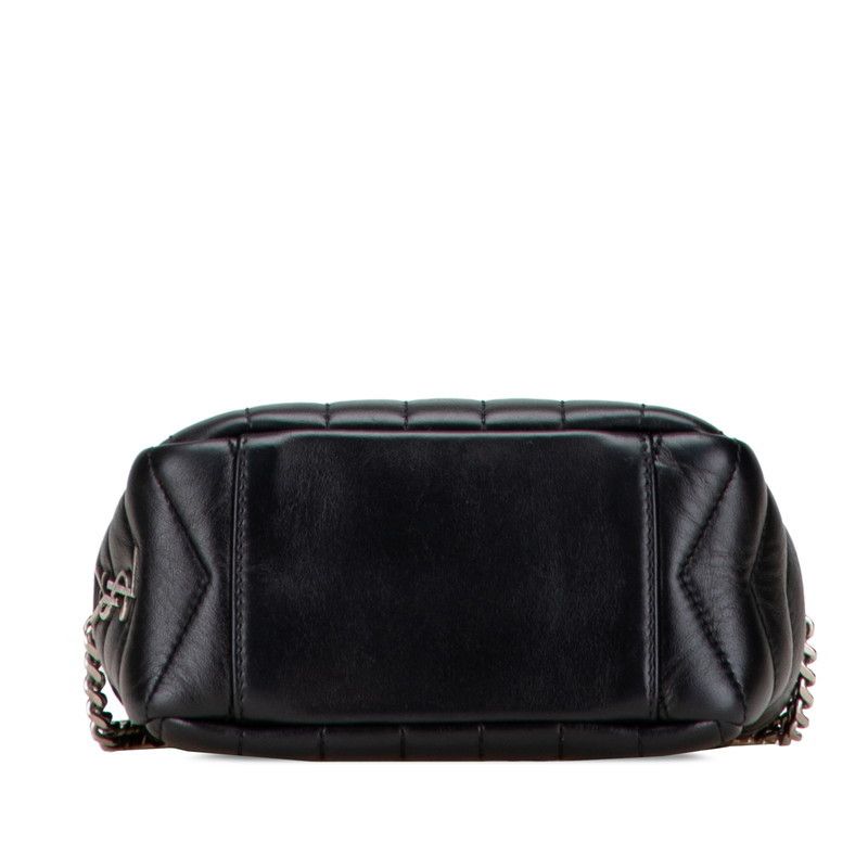 Yves Saint Laurent Yves Saint Laurent Saint Laurent Loulou Bowling Leather Shoulder Bag Leather Shoulder Bag 457588 Size ONE SIZE - 3 Thumbnail