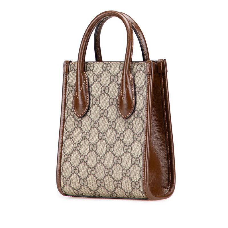 Gucci Gucci Gucci Interlocking G GG Supreme PVC 2way shoulder bag Leather Shoulder Bag 671623 Size ONE SIZE - 3 Thumbnail