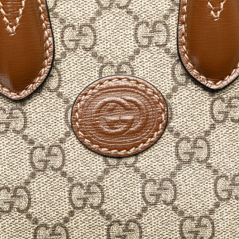 Gucci Gucci Gucci Interlocking G GG Supreme PVC 2way shoulder bag Leather Shoulder Bag 671623 Size ONE SIZE - 5 Thumbnail