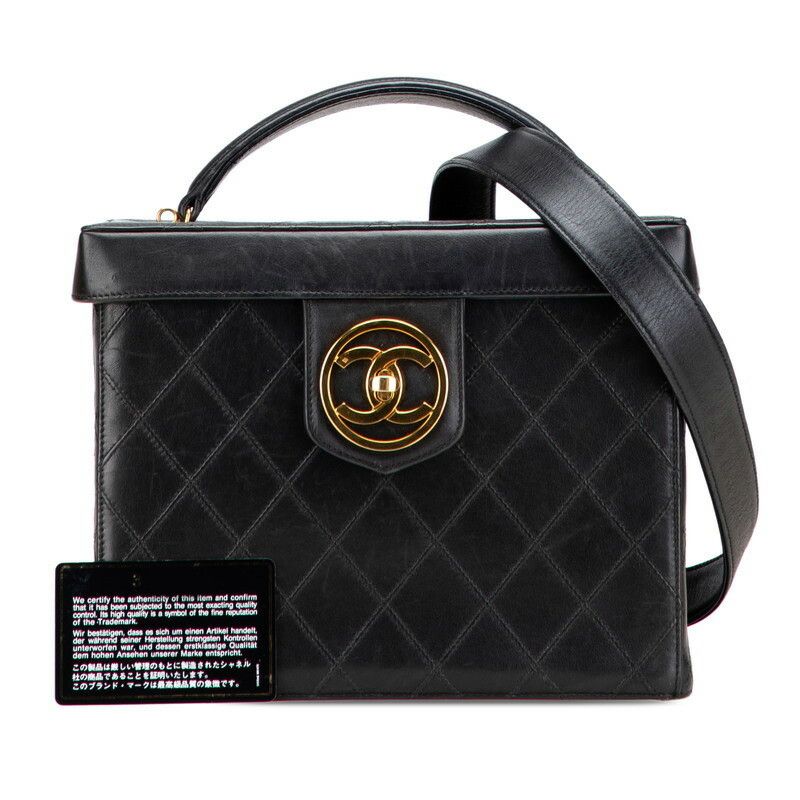 Chanel Chanel Chanel Bicolore Coco Mark Leather 2way bag Leather Vanity Bag Size ONE SIZE - 9 Thumbnail