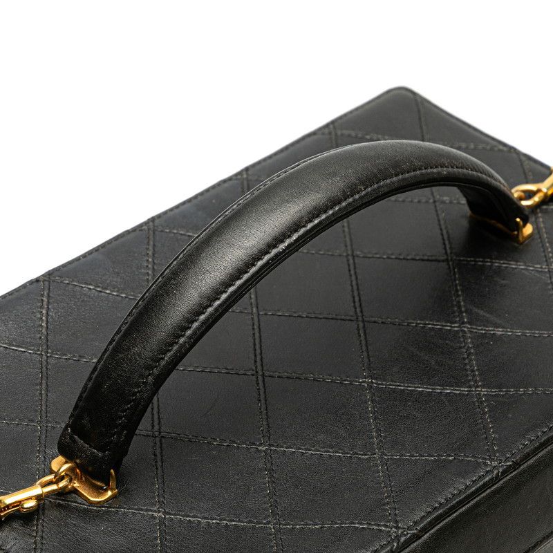 Chanel Chanel Chanel Bicolore Coco Mark Leather 2way bag Leather Vanity Bag Size ONE SIZE - 4 Thumbnail