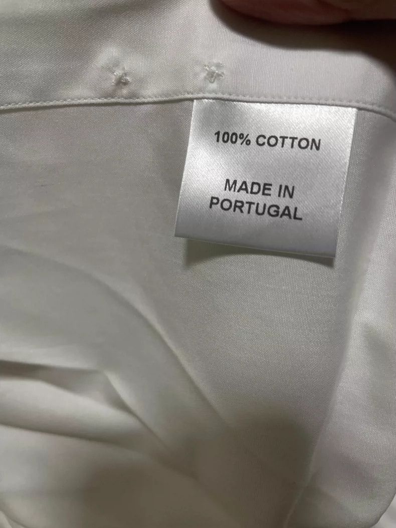 Alfred Dunhill Dunhill Men's Long Sleeve White Shirt Size US L / EU 52-54 / 3 - 7 Thumbnail