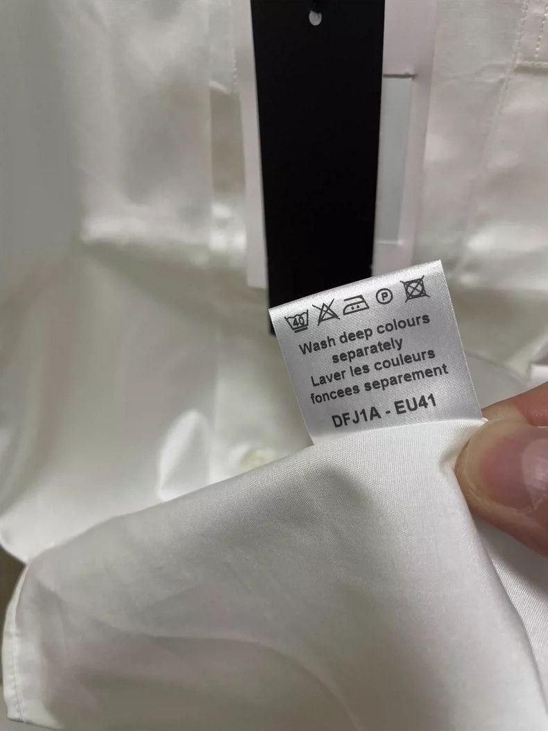 Alfred Dunhill Dunhill Men's Long Sleeve White Shirt Size US L / EU 52-54 / 3 - 8 Thumbnail