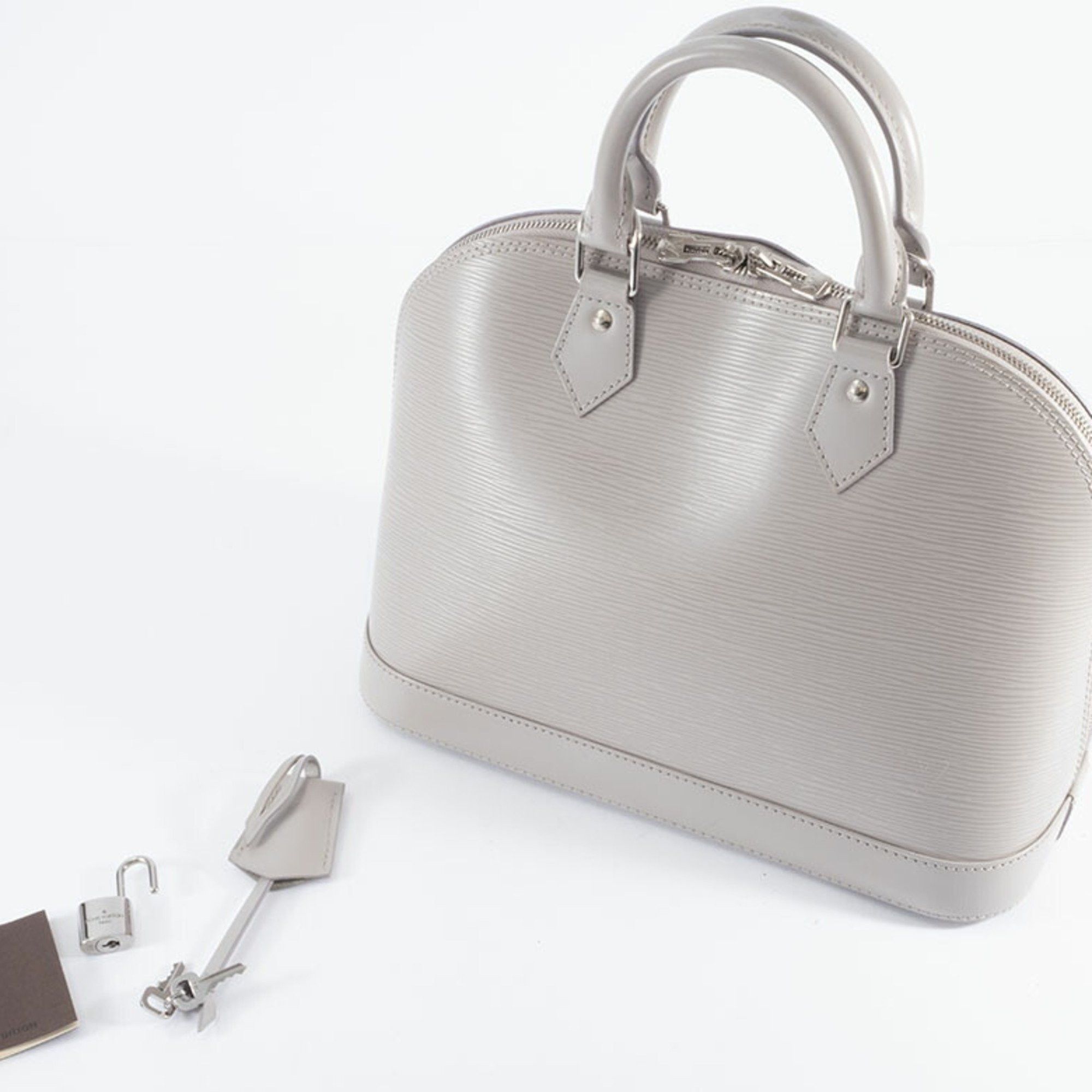 Louis Vuitton Louis Vuitton Alma PM Handbag M40621 Epi Leather Grey White Women's Gray LOUIS VUITTON Size ONE SIZE - 10 Thumbnail