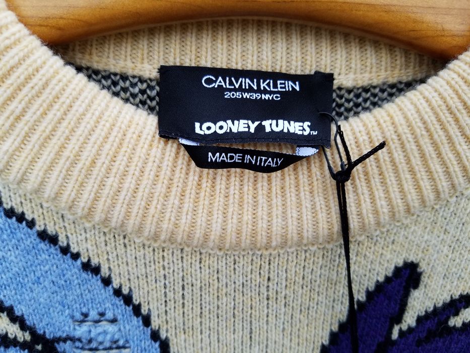 CALVIN KLEIN 205W39NYC 'Looney Tunes' Roadrunner Knit Intarsia