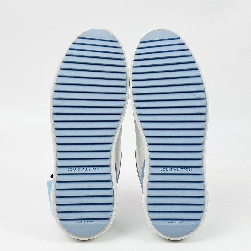 Louis Vuitton Louis Vuitton Blue and White Sporty Low-Top Sneakers 0079 Size US 8 / IT 38 - 6 Thumbnail