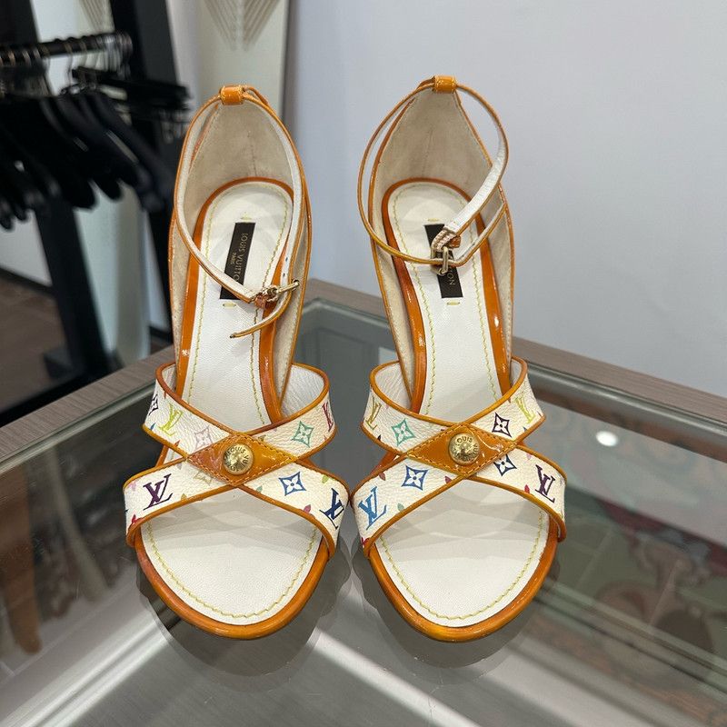 Louis Vuitton Louis Vuitton Colorful Heels for Women 0079 Size US 7 / IT 37 - 2 Thumbnail