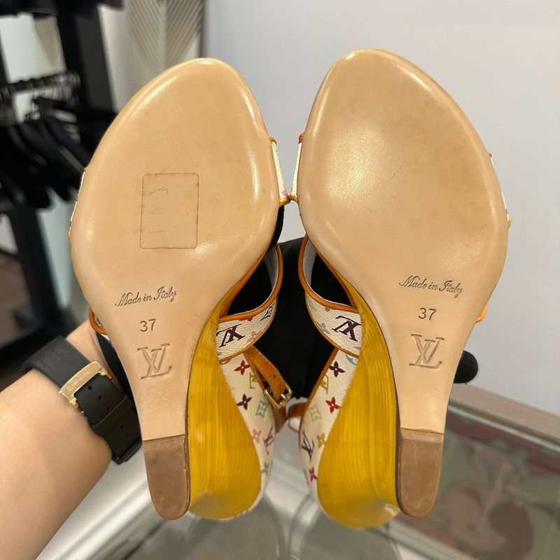 Louis Vuitton Louis Vuitton Colorful Heels for Women 0079 Size US 7 / IT 37 - 5 Thumbnail
