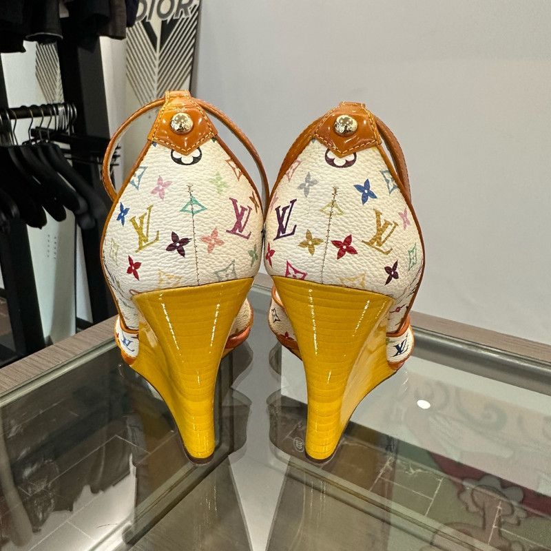 Louis Vuitton Louis Vuitton Colorful Heels for Women 0079 Size US 7 / IT 37 - 4 Thumbnail