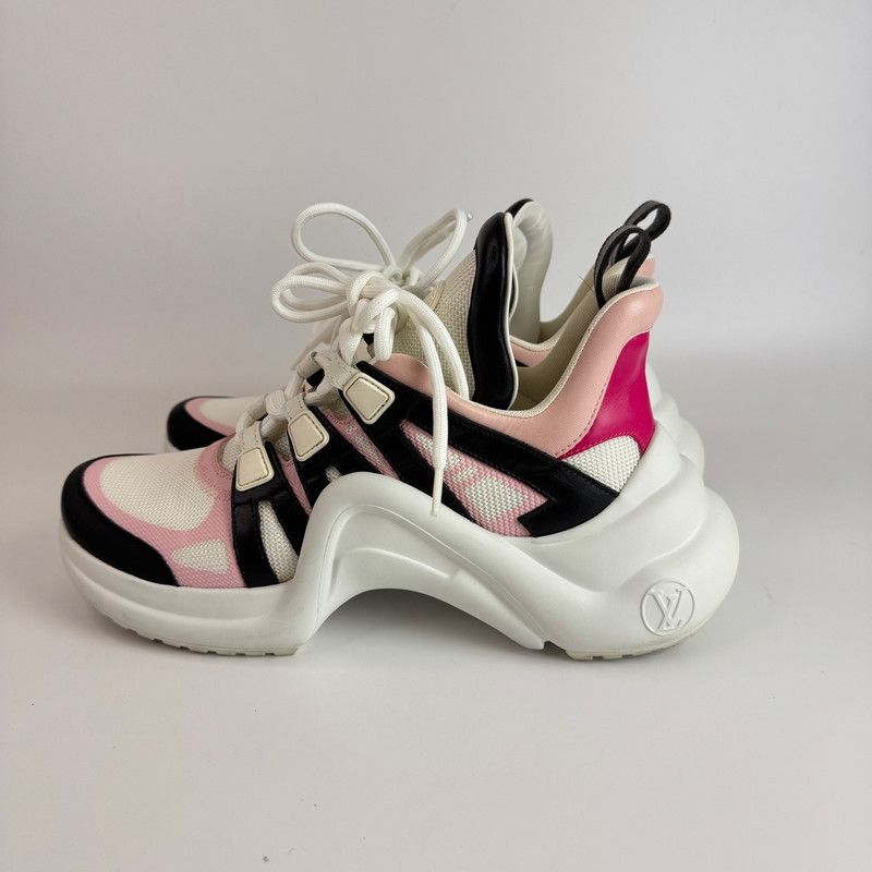 Louis Vuitton Louis Vuitton Archlight Low-Top Sneakers in Pink 0079 Size US 7 / IT 37 - 3 Thumbnail