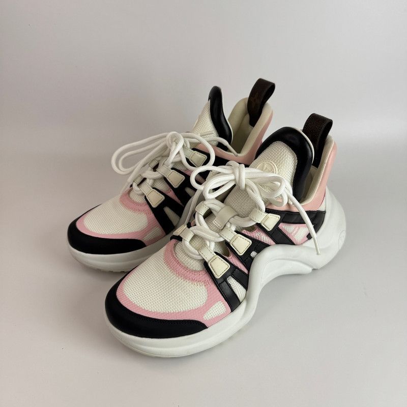Louis Vuitton Louis Vuitton Archlight Low-Top Sneakers in Pink 0079 Size US 7 / IT 37 - 2 Thumbnail