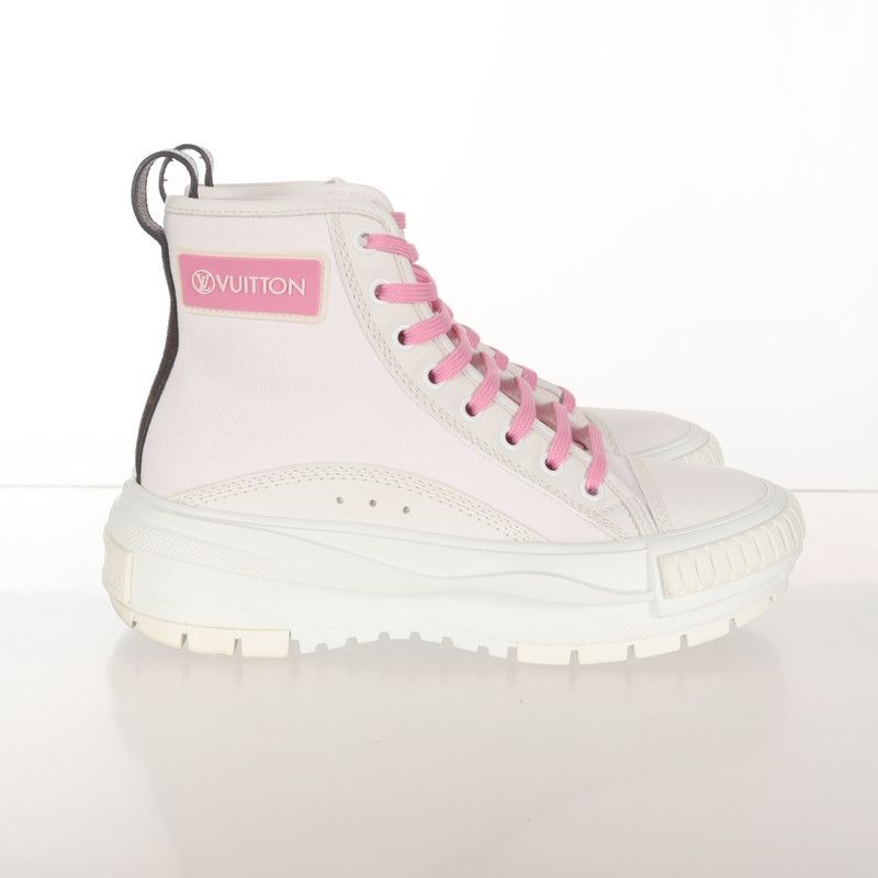 Louis Vuitton Louis Vuitton Squad High-Top Sneakers for Women 0079 Size US 8 / IT 38 - 3 Thumbnail