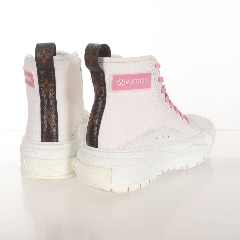 Louis Vuitton Louis Vuitton Squad High-Top Sneakers for Women 0079 Size US 8 / IT 38 - 4 Thumbnail