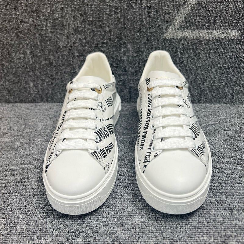 Louis Vuitton Louis Vuitton Black and White Time Out Sneakers 0079 Size US 8 / IT 38 - 2 Thumbnail